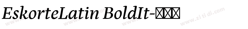 EskorteLatin BoldIt字体转换